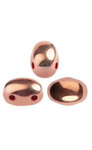 Les perles par Puca® Samos beads Opaque light coral full capri gold 93400/27100